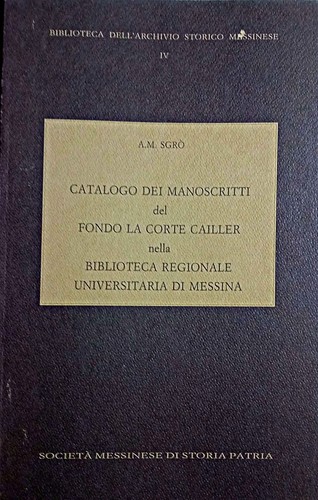 Catalogo dei manoscritti del